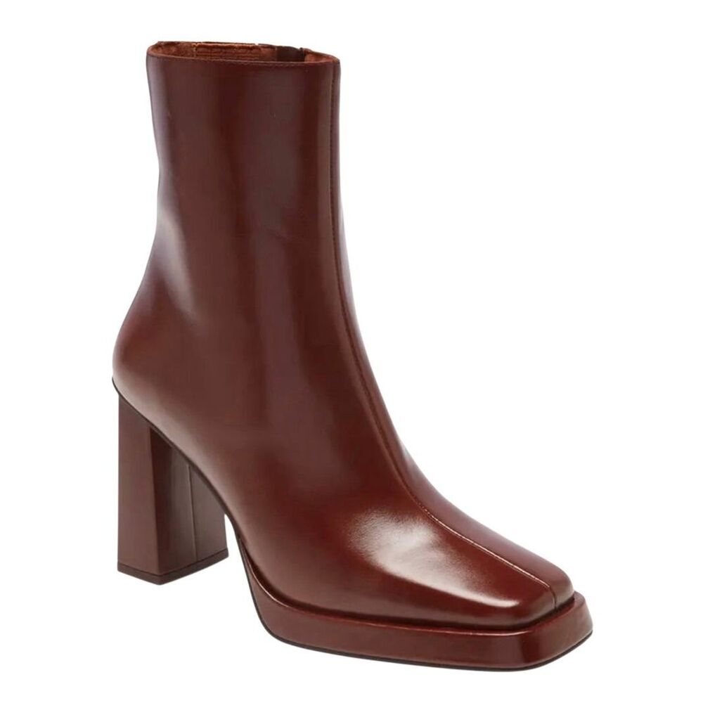 Jeffrey Campbell Maximal Boot In Brown Size 5 Lea… - image 1